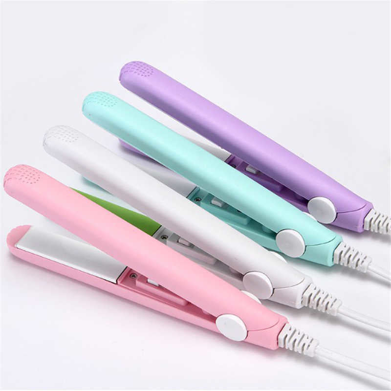 Mini planchita de bolso para cabello