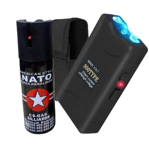 Kit de Defensa Personal: Gas Pimienta + Picana Eléctrica