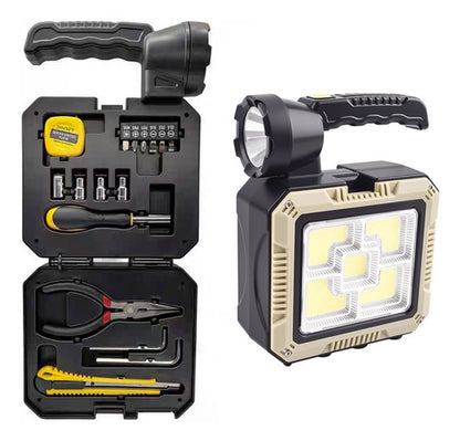 Lámpara Solar Multifuncional + Kit de Herramientas